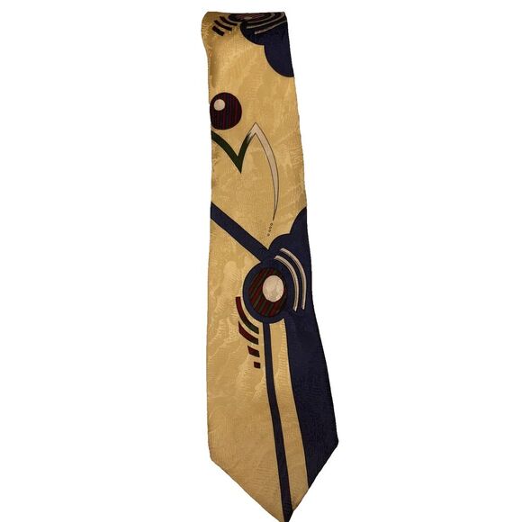 Vintage JOHN WEITZ     100% Silk Tie        Made in USA       Abstract Geometric - Picture 13 of 14